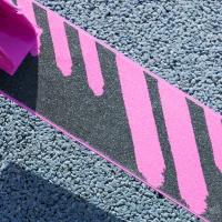 Qaba Scooter for Kids Ages 3-8 with Light Up Wheels, Adjustable Handlebar, Rear Brake & Handbrake for Girls and Boys, Pink(m-10)