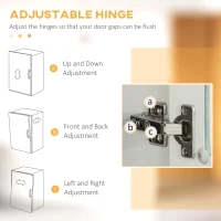 HOMCOM 66" Tall Kitchen Pantry Cabinet, Freestanding Storage Cabinet with 2 Adjustable Shelves, 2 Drawers, Open Counter and Glass Doors, White(m-6)