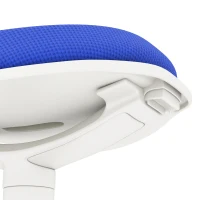 HOMCOM Standing Desk Stool, Ergonomic Wobble Chair, Adjustable Leaning Stool for Office Desks, with Rocking Motion, Blue(m-10)