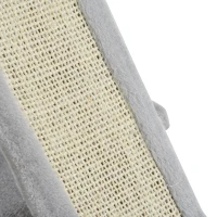 PawHut Plush Cat Tree Tower Activity Center with Sisal Scratching Post Scratching Board Perch Condo, Light Grey(m-9)