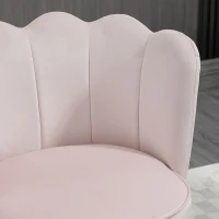 HOMCOM Bar Stools Set of 2 Modern Counter Height Bar Stools with Back, Footrest for Home Kitchen, 23.2"x20.5"x35.4", Pink(m-9)