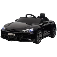 Aosom Licensed Audi RS e-tron GT 12V Ride On Car Truck for Kids, Electric Car Ride On Vehicle w/Parent Remote Control, Music, Lights, for Toddlers, Black(m-11)