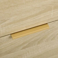 Vinsetto Lateral Filing Cabinet, 2 Drawers File Cabinet with Hanging Bars for A4 and Letter Size, Printer Stand for Home Office, Natural Tone(m-9)