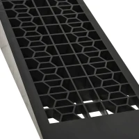 HOMCOM Car Ramps, Curb Ramps with Plastic Anti-Slip Surface, 6600lbs Capacity for Cars SUVs Small Vans, Set of 2, Black(m-9)