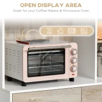 HOMCOM Kitchen Buffet with Hutch Multi Storage Cupboard Cabinet Server Sideboard with Drawers(m-5)