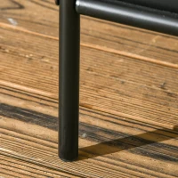 Outsunny 15" Outdoor Firewood Rack with Wheels and Tools, Heavy Duty Wood Storage Stacker, Indoor Outdoor Log Rack, Black(m-10)