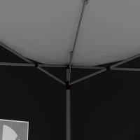 Outsunny 10'x10' Outdoor Pop Up Party Tent Wedding Gazebo Canopy with Carrying Bag (Black)(m-9)
