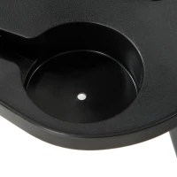 Outsunny Zero Gravity Chair, Folding Recliner Chair, Adjustable Patio Lounger with Detachable Pillow, Cup Holder and Foot Massage Roller for Outdoor, Patio, Deck, Poolside, Light Grey(m-9)