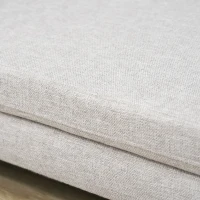 PawHut Modern Pet Sofa Cat or Medium Large Dog Bed W/ Removable Seat Cushion, Light Grey(m-9)