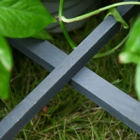 Outsunny 47" x 31" x 21" 12 Grids Garden Bed Planter Kit Box with Greenhouse with 2 Roll Up Windows Dual Use, Outdoor, PVC Cover(m-10)