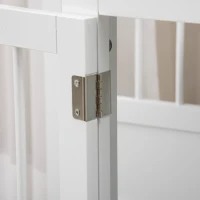 PawHut 31" Dog Crate Furniture End Table with Three Doors for Small Dogs, White(m-10)