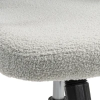 Vinsetto Button Tufted Desk Chair, Home Office Chair with Padded Armrests, Adjustable Height and Swivel Wheels, Gray(m-9)