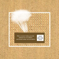 Outsunny Rectangle 20'x 16' Sun Shade Sail Top Cover Fabric Outdoor Shelter Backyard Window Garden Sand Carrying Bag Sand(m-4)