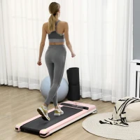 Soozier Home Gym Treadmill, Walking / Jogging Exercise Machine w/ LCD Monitor, Pink(m-10)