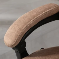 Vinsetto Massage Office Chair, Heated Reclining Computer Chair with Adjustable Height and Footrest, Brown(m-10)