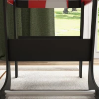 Soozier Folding Air Hockey Table 40" Arcade Table with 2 Pucks, 2 Pushers, Scoreboard for Family Game Room, Living Room, White(m-10)