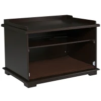 PawHut Wooden Cat Litter Box Enclosure Furniture Style Kitten Washroom with Rotated Door End Table Hideaway, Brown(m-8)