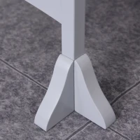 Qaba Step Stool with Safety Rail and Support Handles Kitchen Counter Step-up Helper(m-10)