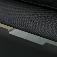 PawHut Elevated Dog Bed w/ Removable Pillow, Raised Pet Bed w/ Steel Frame & Breathable Mesh Fabric for Large and Medium Sized Dogs, Black(m-8)