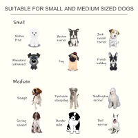 PawHut 10" Height Dog Feeding Station for Messy Pets, Stainless Steel Elevated Dog Bowls with Modern Wooden Frame, Dog Food Stand Pet Feeding Station, Dark Brown(m-7)