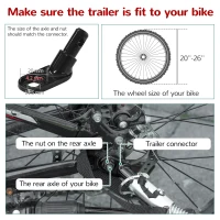 Aosom 3 In1 Baby Bike Trailer for 2 Kids, Foldable Double Jogger Stroller, 2-Seater Stroller with Shock Absorber System, Rubber Tires, Adjustable Handlebar Brake, Storage Bag, Red(m-10)