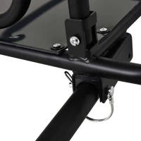 Aosom Folding Bicycle Cargo Trailer Utility Bike Cart Travel Luggage Carrier Garden Patio Tool New, Black(m-11)