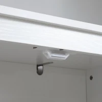 HOMCOM 72" Freestanding Storage Cabinet, Kitchen Pantry Cabinet with Doors and Shelves for Dining Room, White(m-10)