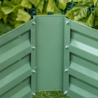 Outsunny 2pc 29" Elevated Herb & Vegetable Planting Box Kit w/ Versatile Uses, Green(m-9)
