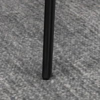 HOMCOM Bar Height Bar Stools Set of 2, Microfiber Cloth Bar Chairs with Metal Leg, Padded Seat, Kitchen Stools for Kitchen Island, Grey(m-10)