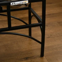 PawHut Elevated Dog Bowls, Double Stainless Steel Heavy Duty Dog Food Bowl Elevated Pet Feeding Station, 14" H(m-9)