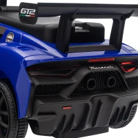 Qaba Licensed Maserati GT2 Baby Sliding Car with Storage, Music, Horn, Foot to Floor Toddler Car for 18-60 Months, Blue(m-10)