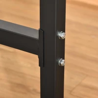 Soozier Dip Station with Padded Handles, Multifunctional Fitness Training Dip Bar for Indoor Home Gym Workout, Black(m-7)