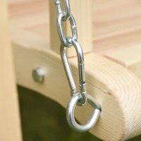 Outsunny Wooden Porch Swing Bench, 2-Seater Outdoor Swing Glider with Adjustable Canopy, Adjustable Hanging Chains, A-Frame, for Garden, Poolside, Backyard, Brown(m-9)