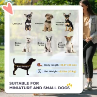 PawHut Cat Stroller, 3 Wheels Foldable Dog Stroller with Storage Basket, Brake, Adjustable Canopy, Cupholders, Pet Stroller for Miniature and Small Dogs Travel, Coffee(m-4)