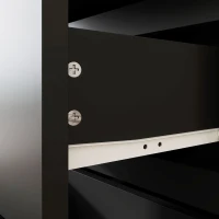 HOMCOM 4 Drawer Chest Storage Cupboard Freestanding Drawer Unit, Black(m-9)