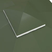 Outsunny 10' x 12' 2-Tier Gazebo Cover, Patio Gazebo Canopy Replacement with Drainage Holes for 84C-210 Series, Green(m-7)