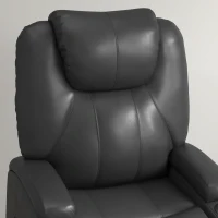 HOMCOM Power Recliner, Electric Lift Chair for Elderly with Footrest, Remote Control, Side Pockets and Cup Holders, Grey(m-10)