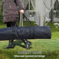 Outsunny 12'x12' Pop Up Canopy, Hexagon Gazebo with Netting, Carry Bag, Height Adjustable Instant Shelter, Grey(m-9)