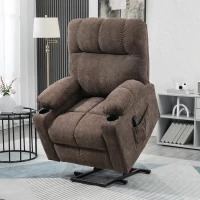 HOMCOM Lift Chair Recliners for Elderly with Footrest, Coffee(m-10)