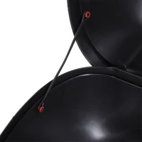 HOMCOM Detachable Scooter Motorcycle Trunk Top Case 24L Tour Luggage Box Tail Carrier Lockable Black(m-10)