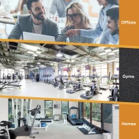 Soozier Dumbbell & Barbell Adjustable Set 44lbs Plate Bar Clamp Rod for Strength Training, Full Body Workout, Muscle Building Men Women Home Gym Sports Area Exercise Ergonomic(m-6)