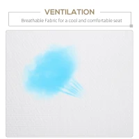 Outsunny Outdoor Glider Chair, Gliders for Outside Patio with Steel Frame and Mesh Fabric for Backyard, Garden, and Porch, White(m-5)