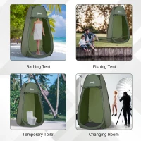 Army Green Popup Shower Tent - Portable Changing Room(m-6)