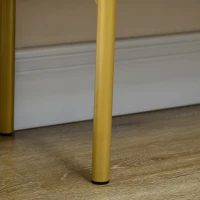 HOMCOM Modern Storage Cabinet Sideboard Buffet Cabinet with Gold Legs for Living Room Dining Room Hallway White(m-10)