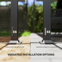 Outsunny 13' x 13' Aluminum Retractable Pergola Canopy, Outdoor Pergola for Garden, Patio, Backyard, Deck, Gray(m-7)