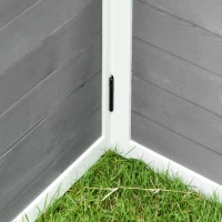 PawHut Rabbit Hutch with Openable Foldable Top, Door, for 1-4 Rabbits, for Outdoor, Backyard, Garden, Grey(m-9)