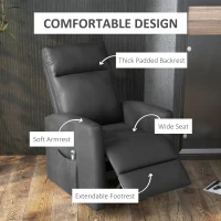 HOMCOM Power Lift Recliner Chair with Remote Control Side Pocket for Living Room Home Office Study Grey(m-4)