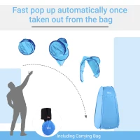 Sky Blue Popup Shower Tent - Portable Changing Room(m-4)