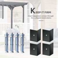 Outsunny 12' x 10' Wooden Pergola, Outdoor Grape Gazebo for Garden, Patio, Backyard, Deck, Gray(m-6)