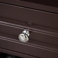 HOMCOM Coffee Bar Cabinet, Modern Sideboard Buffet Cabinet, Wine Cabinet with Drawer and 12-Bottle Wine Rack for Living Room, Espresso(m-9)